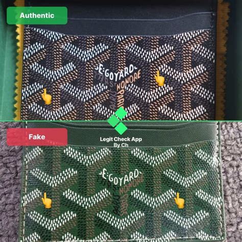 goyard fake and original|authentic goyard wallet.